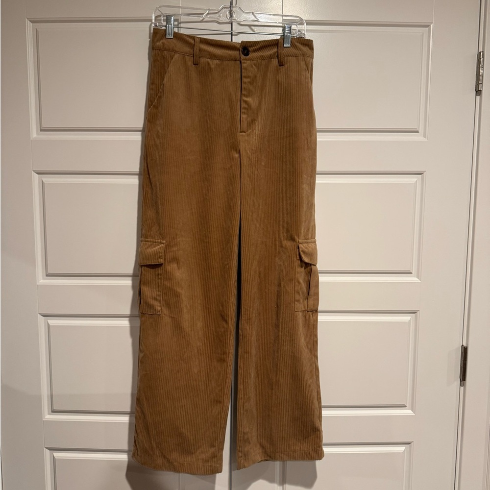 Brown Corduroy Baggy Pants